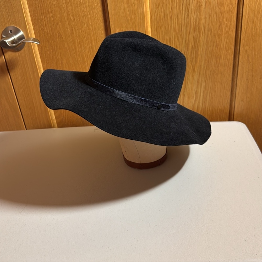 Rag & Bone Midnight Black Wide-Brim Hat - Picture 4 of 4